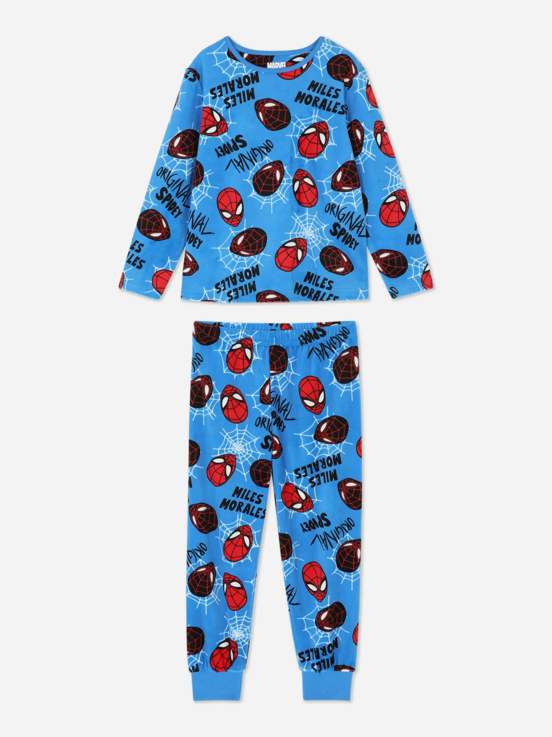 Schlafanzüge Und Nachtwäsche|Primark „Marvel Spider-Man“ Schlafanzug Aus T-Shirt Und Hose Blau
