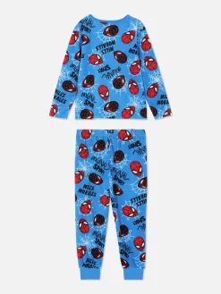 Schlafanzüge Und Nachtwäsche|Primark „Marvel Spider-Man“ Schlafanzug Aus T-Shirt Und Hose Blau