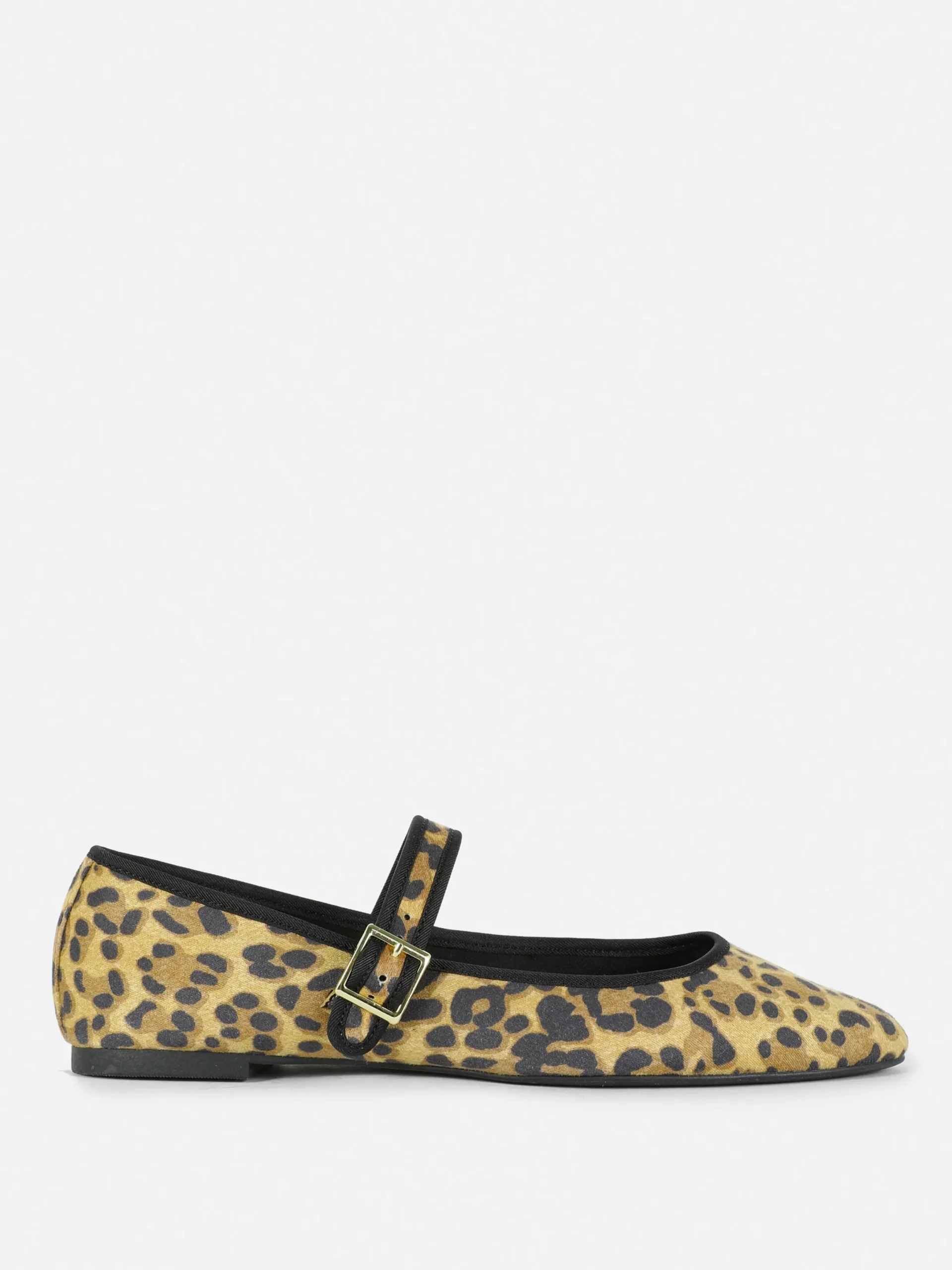 Flache Schuhe|Primark Mary Jane Ballerinas Mit Leopardenmuster Multi