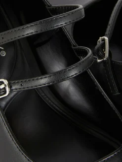 Gothic-Kleidung|Heels|Primark Mary Janes Aus Kunstleder Mit Absatz Schwarz