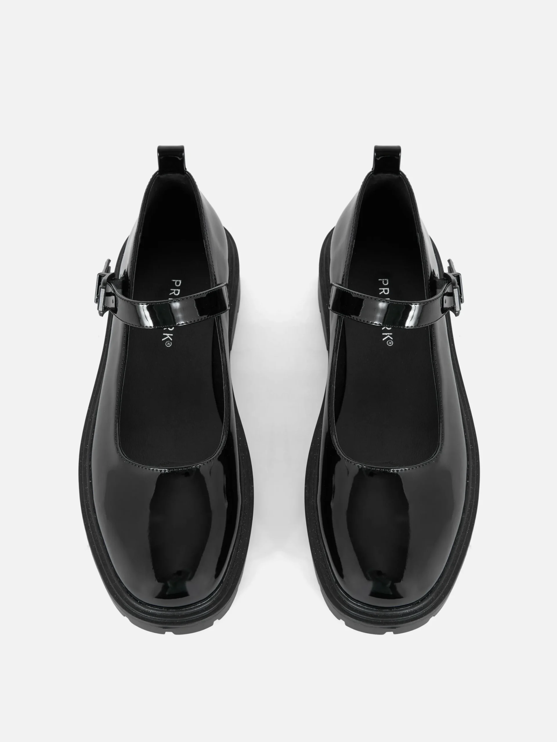 Flache Schuhe|Primark Mary Janes Mit Dicker Sohle Schwarz