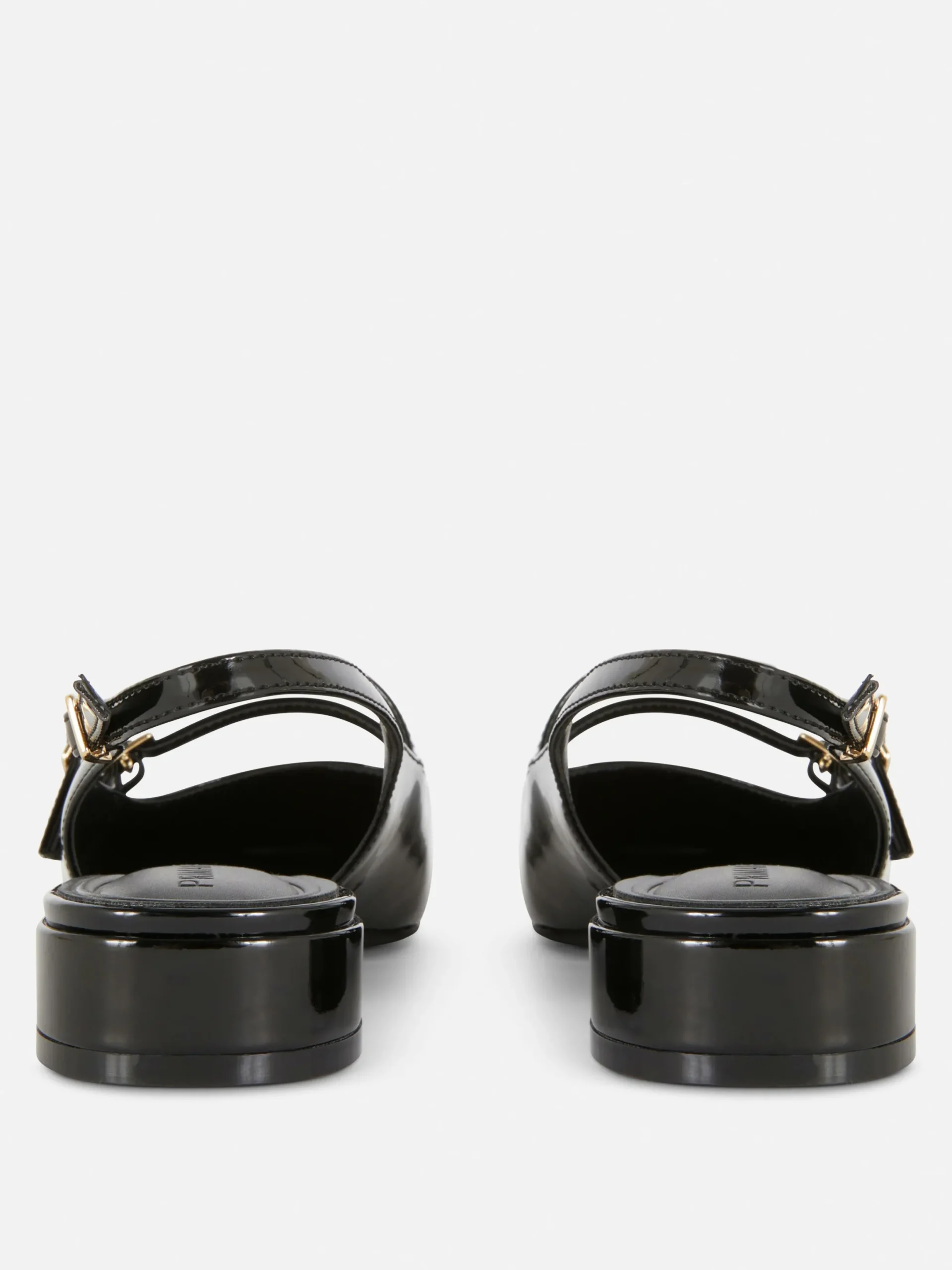 Gothic-Kleidung|Flache Schuhe|Primark Mary Janes Mit Slingback Und Doppeltem Riemchen Schwarz