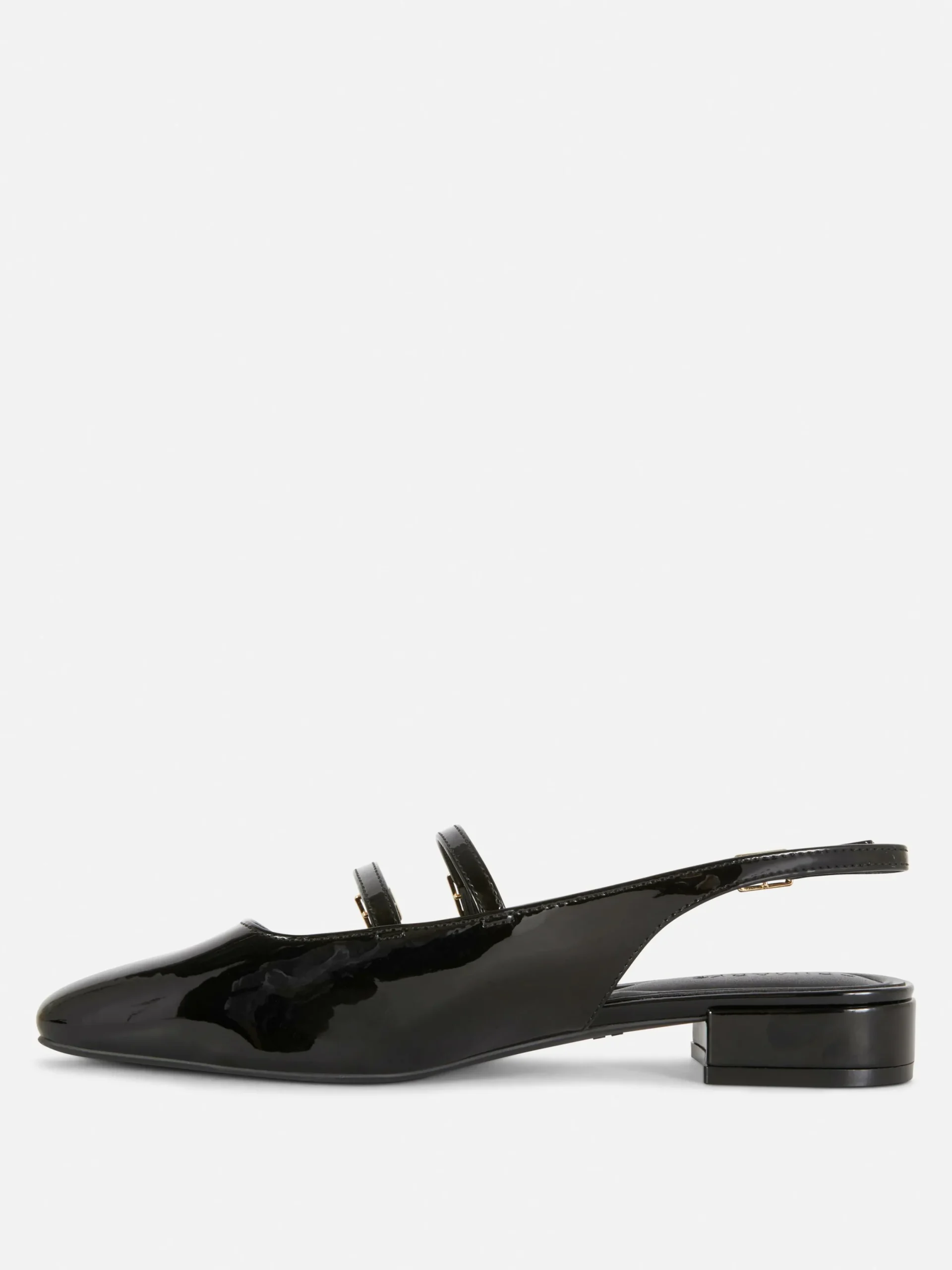 Gothic-Kleidung|Flache Schuhe|Primark Mary Janes Mit Slingback Und Doppeltem Riemchen Schwarz