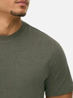 Tops Und T-Shirts|Primark Meliertes Regular-Fit T-Shirt Khakifarben