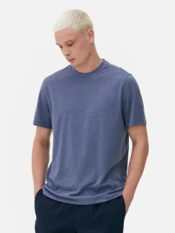 Tops Und T-Shirts|Primark Meliertes Regular-Fit T-Shirt Blau