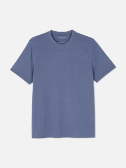 Tops Und T-Shirts|Primark Meliertes Regular-Fit T-Shirt Blau