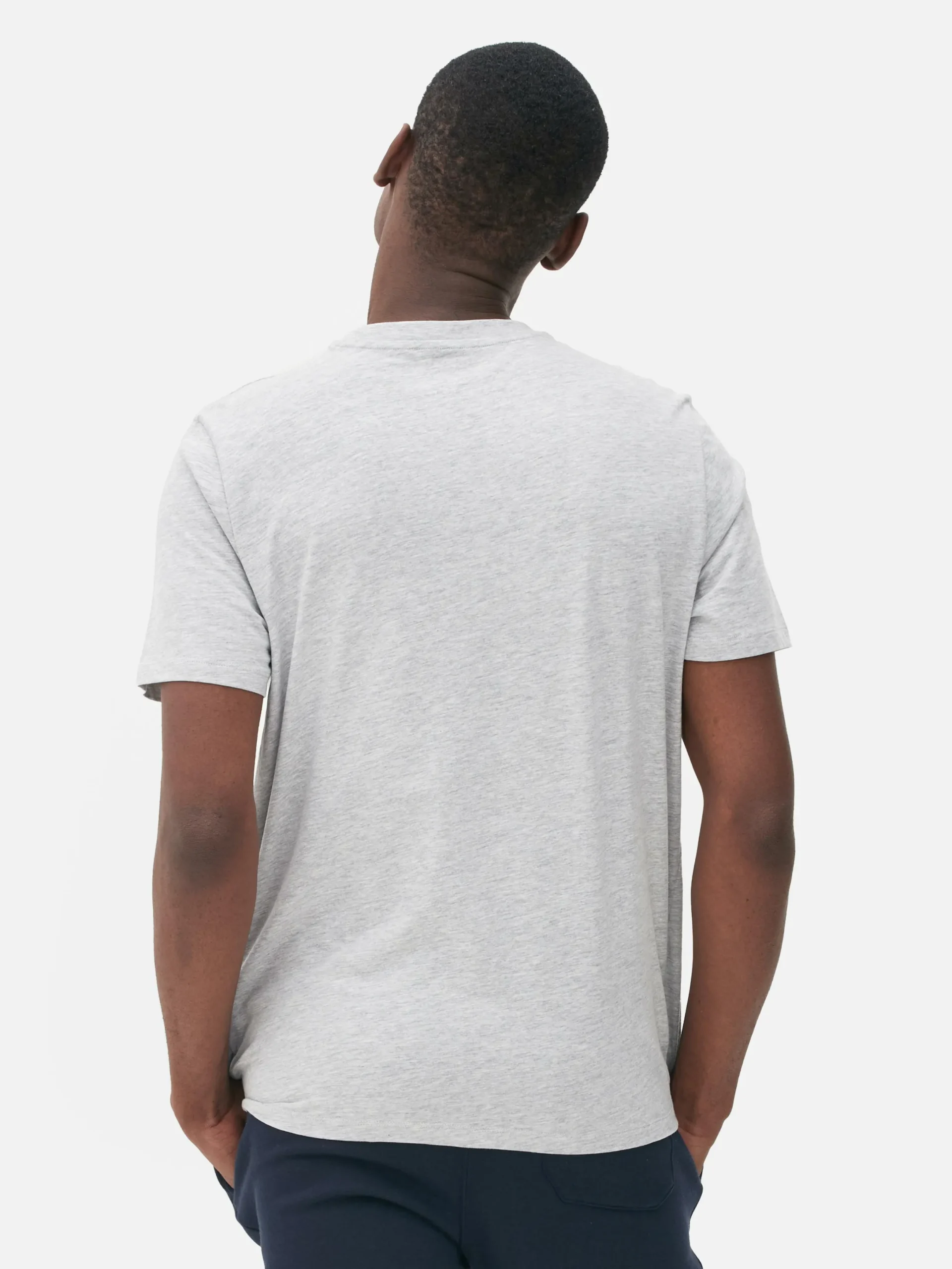 Tops Und T-Shirts|Primark Meliertes Regular-Fit-T-Shirt Grau meliert