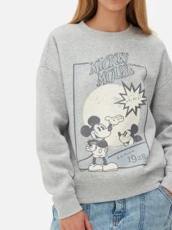 Hoodies Und Sweatshirts|Primark „Micky Maus“ Sweatshirt Mit Skizzen-Print Grau