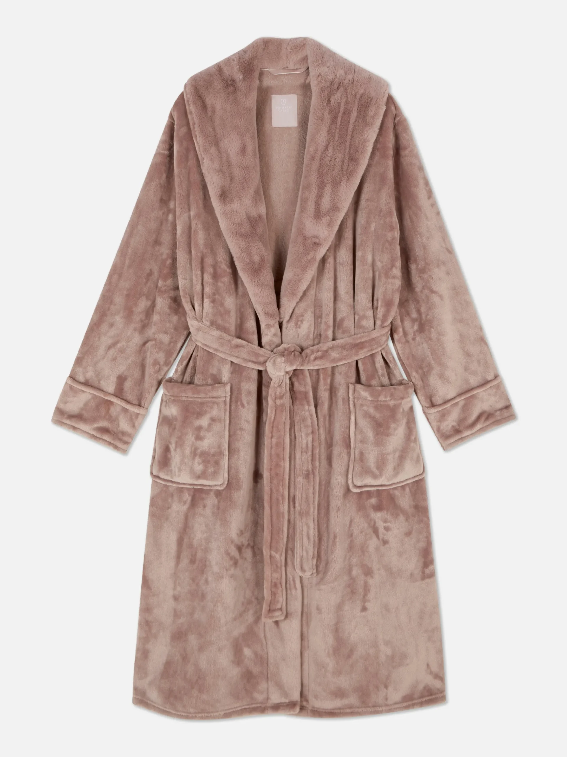Bademäntel|Primark Midi-Bademantel Aus Plüsch Rosa