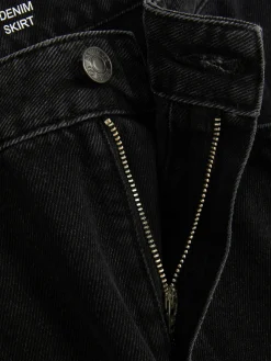 Röcke|Denim|Primark Midi-Jeansrock Leichtes Schwarz