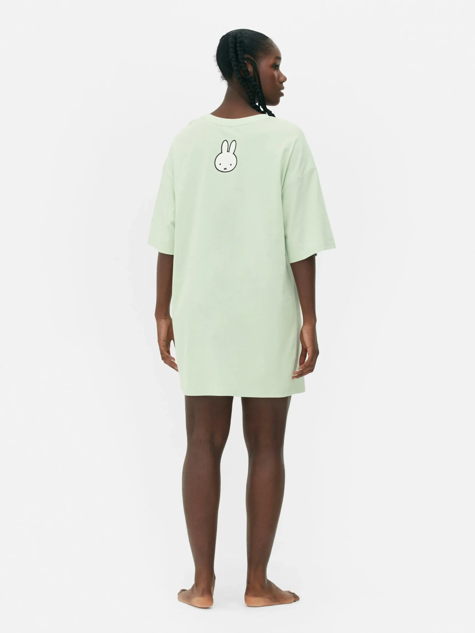 Schlafshirts Und Nachthemden|Primark „Miffy“ Nachthemd Im Oversized-Look Lindgrün