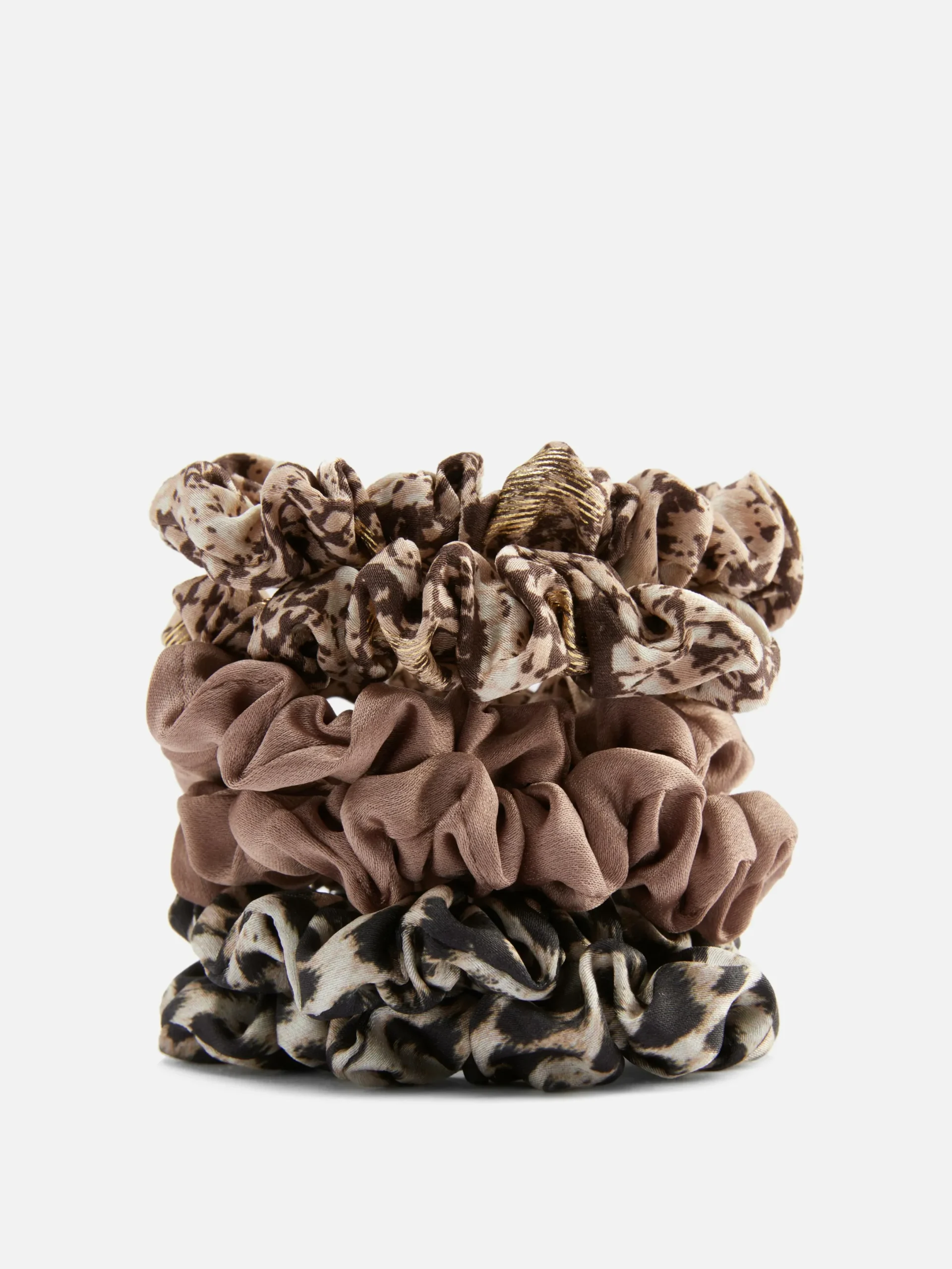 Haarschmuck|Primark Mikro-Haargummis Mit Animalprint, 6er-Pack Braun