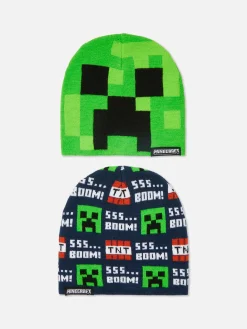 Mützen, Handschuhe Und Schals|Primark „Minecraft“ Beanies, 2er-Pack Multi