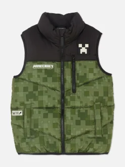 Jacken Und Mäntel|Primark „Minecraft“ Steppweste Mit Reißverschluss Khakifarben