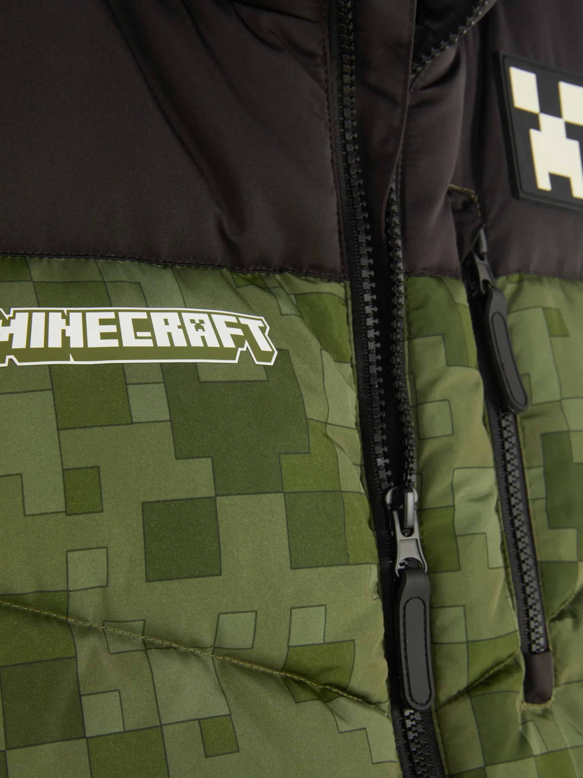Jacken Und Mäntel|Primark „Minecraft“ Steppweste Mit Reißverschluss Khakifarben