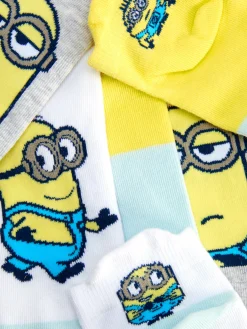 Socken|Primark „Minions“ Sneakersocken, 3er-Pack Gelb