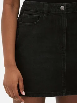 Röcke|Denim|Primark Minirock Aus Denim Schwarz