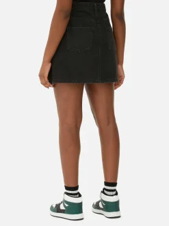 Röcke|Denim|Primark Minirock Aus Denim Schwarz