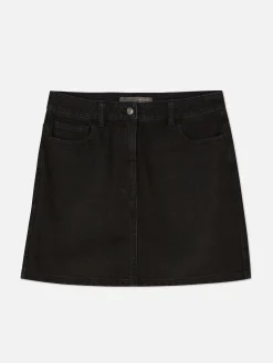 Röcke|Denim|Primark Minirock Aus Denim Schwarz