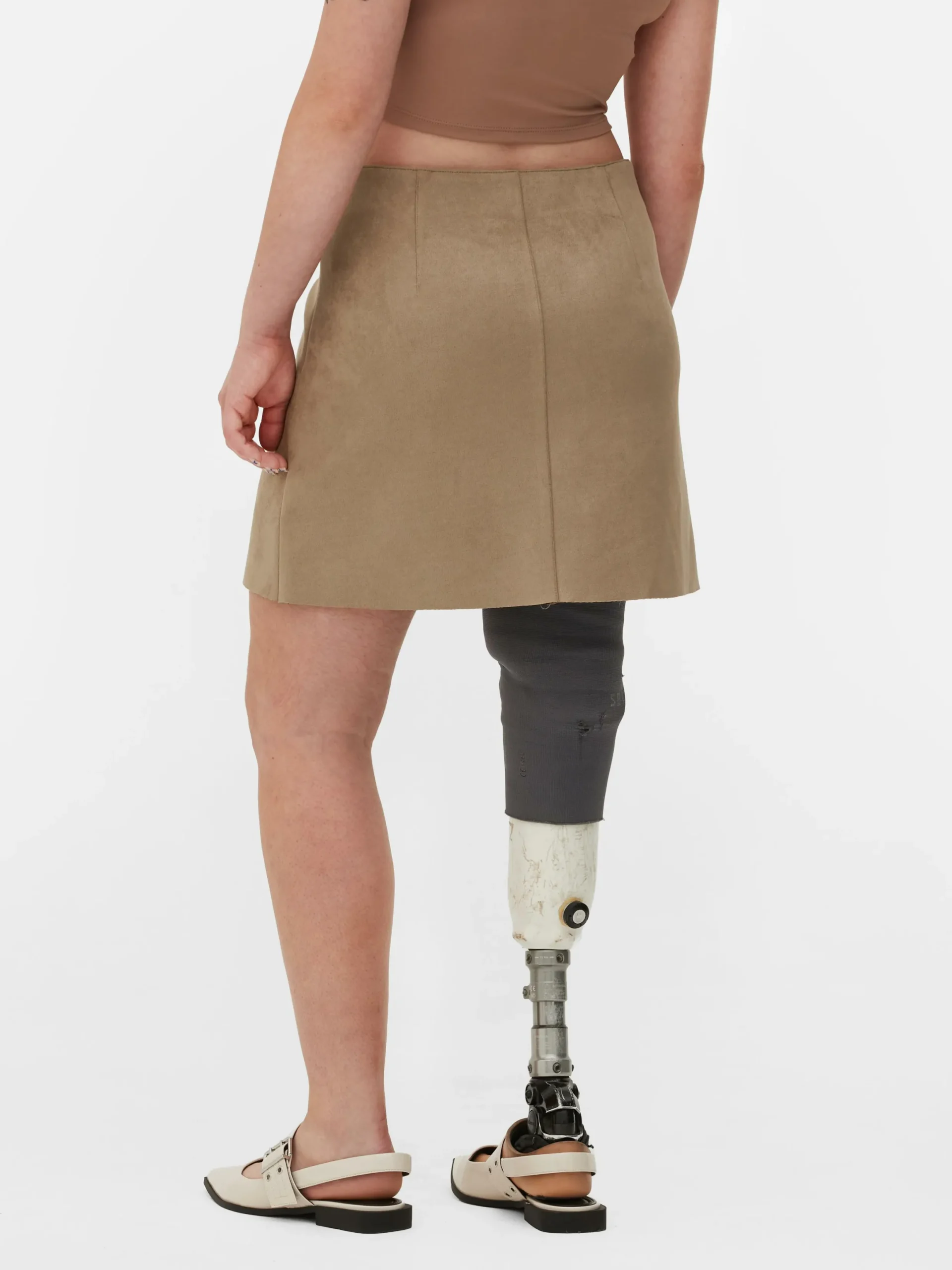 Röcke|Primark Minirock Aus Wildlederimitat Beige