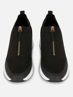 Sneakers|Primark Modische Sneaker Mit Keilabsatz Schwarz
