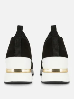 Sneakers|Primark Modische Sneaker Mit Keilabsatz Schwarz