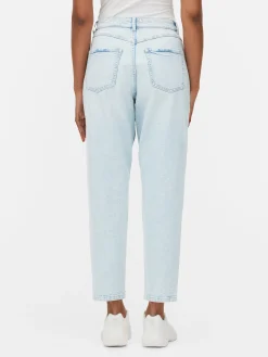 Denim|Jeans|Primark Mom-Jeans Aus Denim Hellblau
