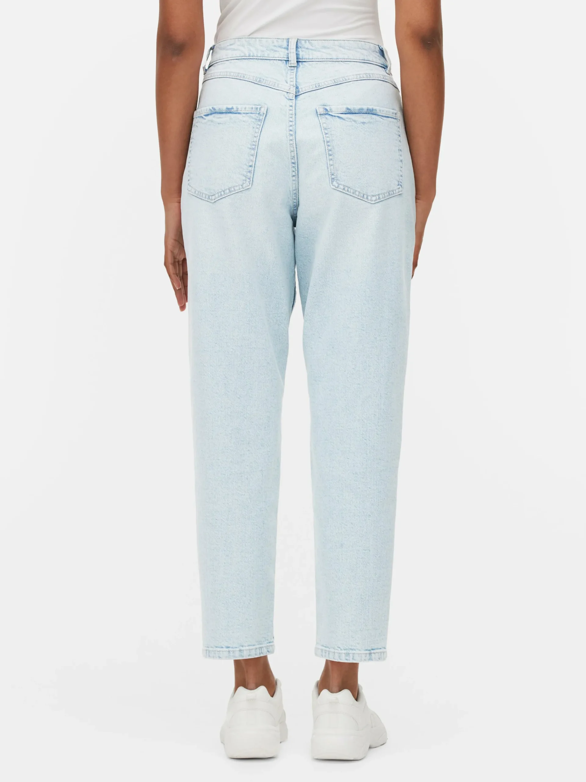 Denim|Jeans|Primark Mom-Jeans Aus Denim Hellblau