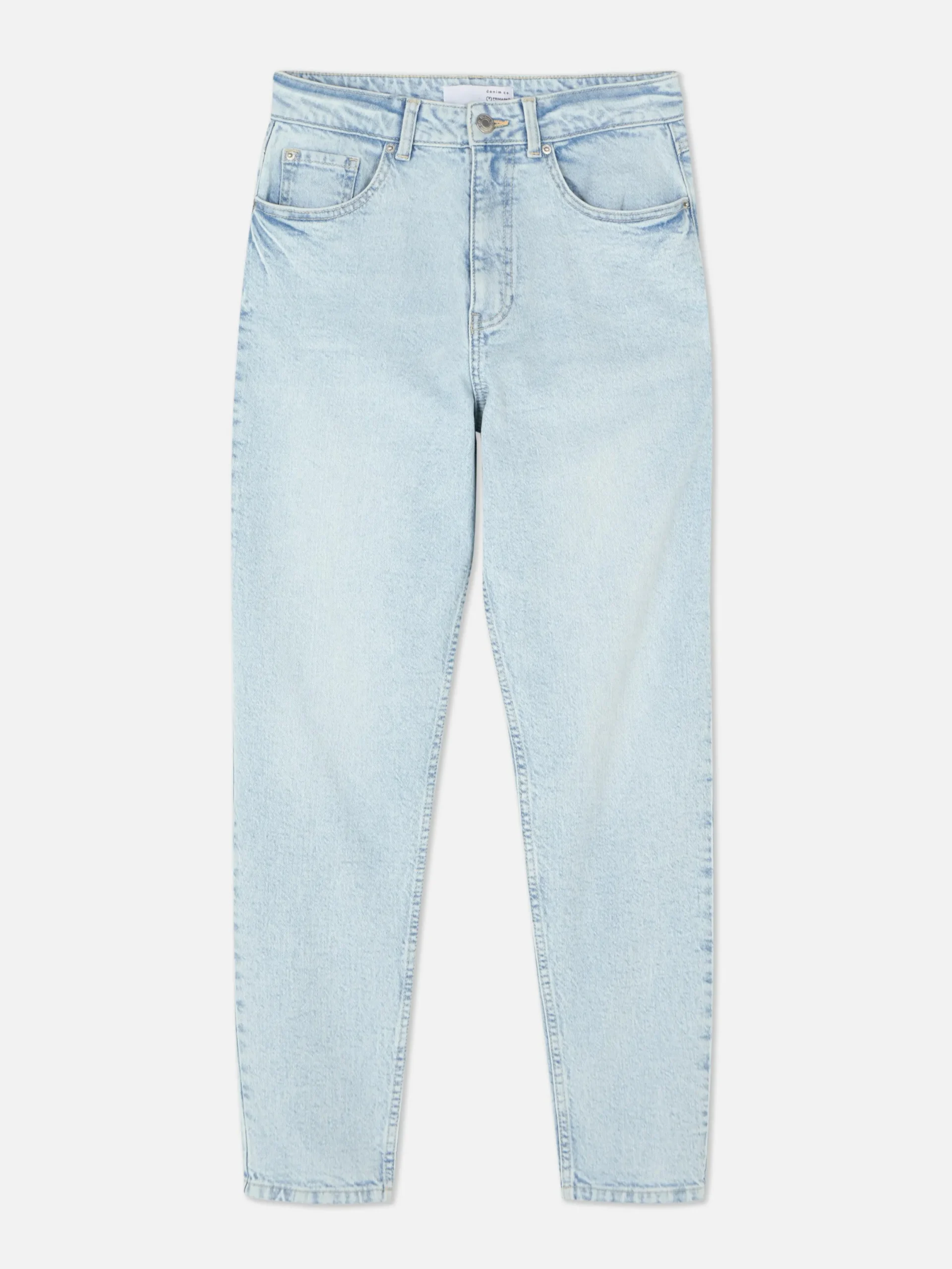 Denim|Jeans|Primark Mom-Jeans Aus Denim Hellblau