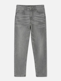 Denim|Jeans|Primark Mom-Jeans Aus Denim Grau