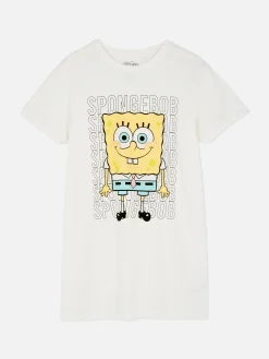 Schlafshirts Und Nachthemden|Primark Nachthemd Mit „SpongeBob“ Grafik Elfenbeinfarben