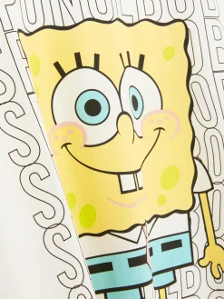 Schlafshirts Und Nachthemden|Primark Nachthemd Mit „SpongeBob“ Grafik Elfenbeinfarben