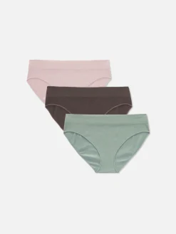 Slips|Primark Nahtlose, Gerippte Minislips, 3er-Pack Pink
