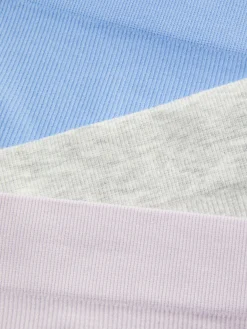 Slips|Primark Nahtlose, Gerippte Tangas, 3er-Pack Grau