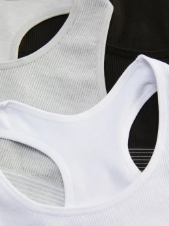 Unterwäsche|Primark Nahtlose, Kurze Tops Mit Racerback, 3er-Pack Multi
