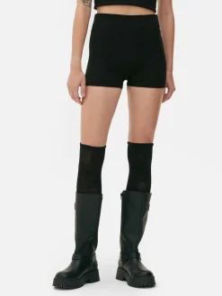 Shorts|Primark Nahtlose „Rita Ora“ Micro-Shorts Schwarz