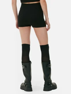 Shorts|Primark Nahtlose „Rita Ora“ Micro-Shorts Schwarz