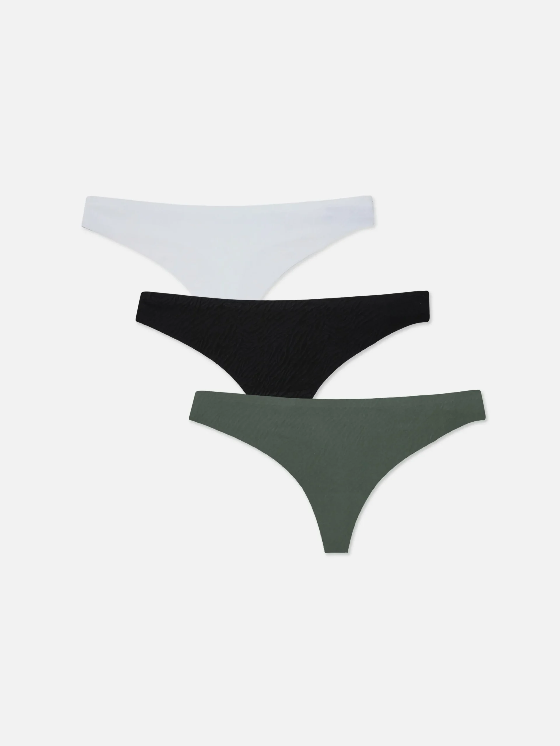 Slips|Primark Nahtlose Tangas, 3er-Pack Khakifarben