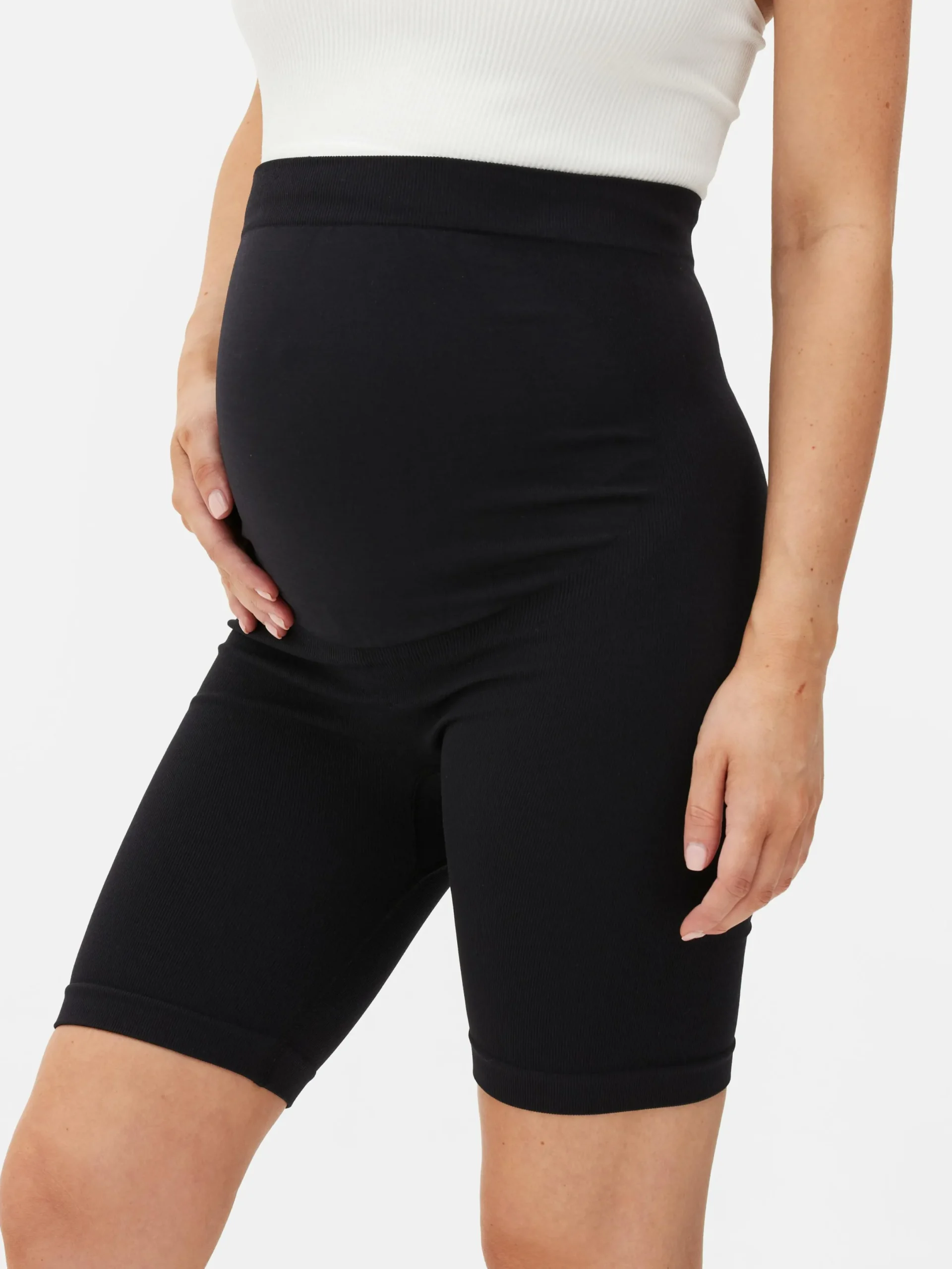 Shorts|Primark Nahtlose Umstands-Radlerhose Schwarz