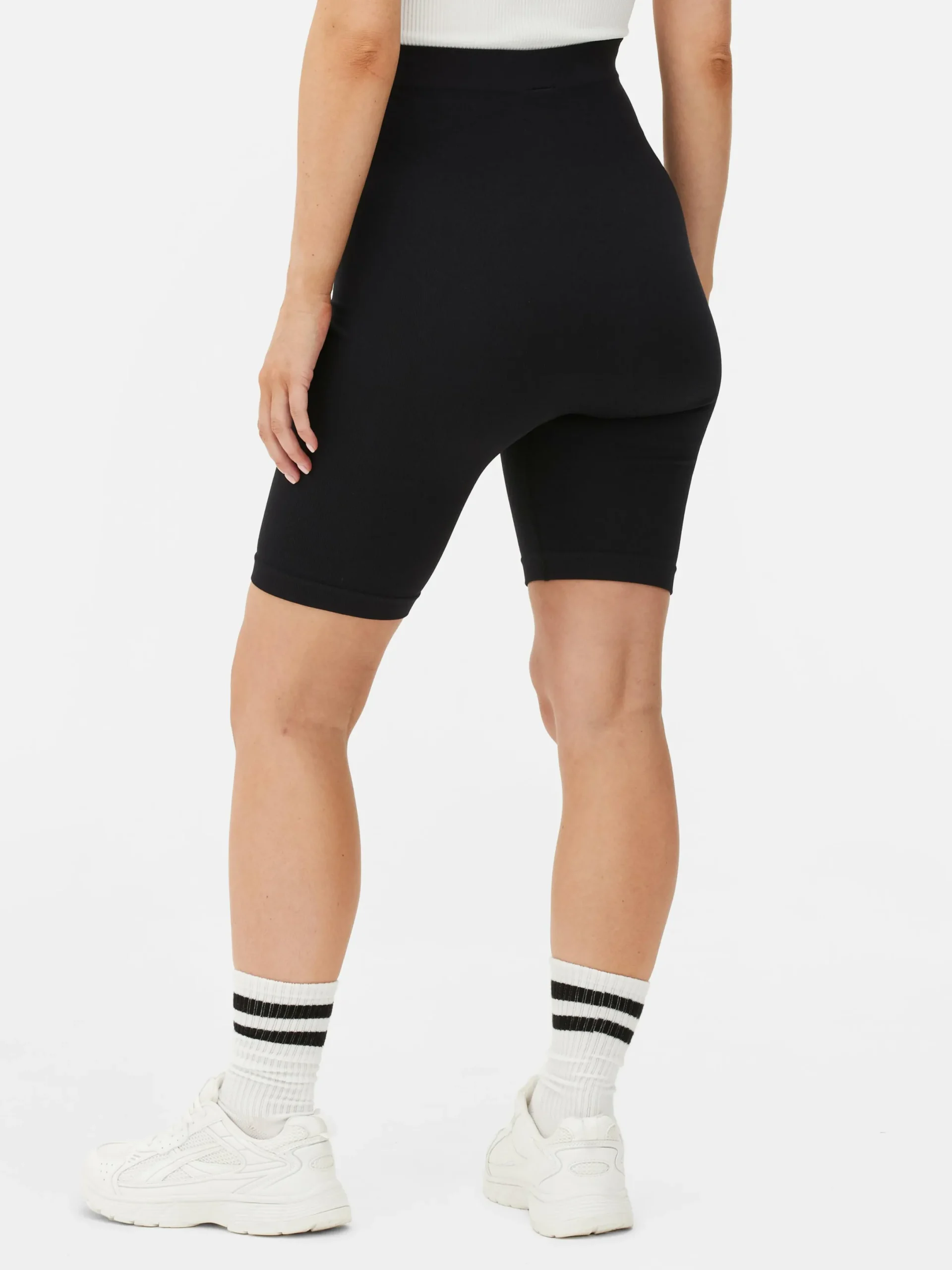 Shorts|Primark Nahtlose Umstands-Radlerhose Schwarz