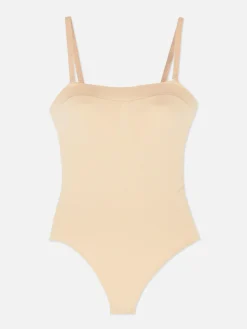 Shapewear|Primark Nahtloser Bandeau-Bodysuit Mit Tanga Taupefarben