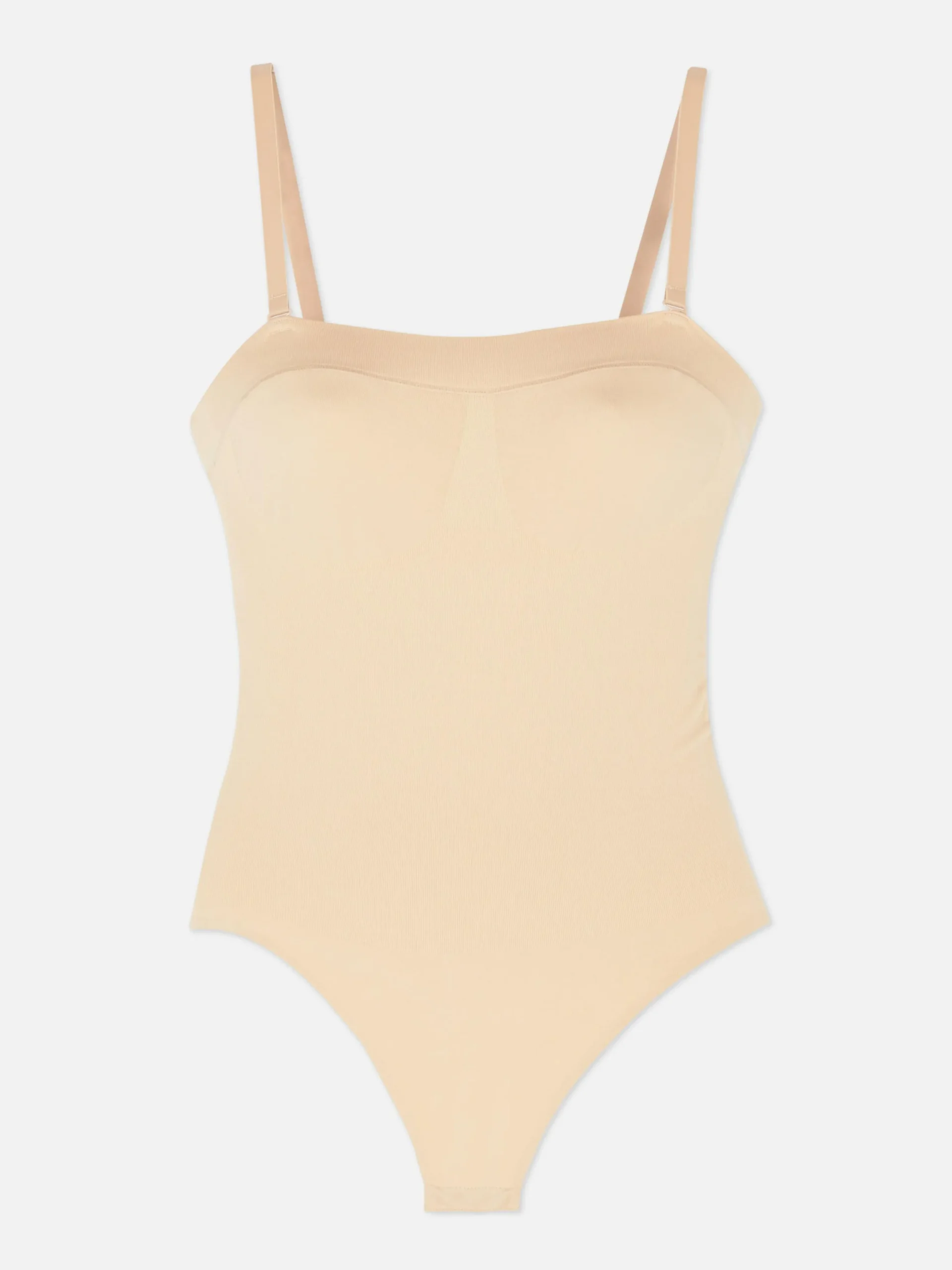 Shapewear|Primark Nahtloser Bandeau-Bodysuit Mit Tanga Taupefarben