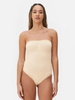 Shapewear|Primark Nahtloser Bandeau-Bodysuit Mit Tanga Taupefarben