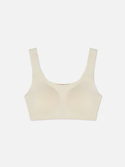 Bhs|Primark Nahtloser, Eingefasster Stretch-BH Ohne Bügel Austerfarben