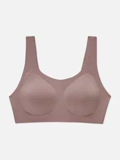 Bhs|Primark Nahtloser, Eingefasster Stretch-BH Ohne Bügel Mokkafarben