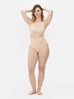 Bhs|Primark Nahtloser, Eingefasster Stretch-BH Ohne Bügel Taupefarben