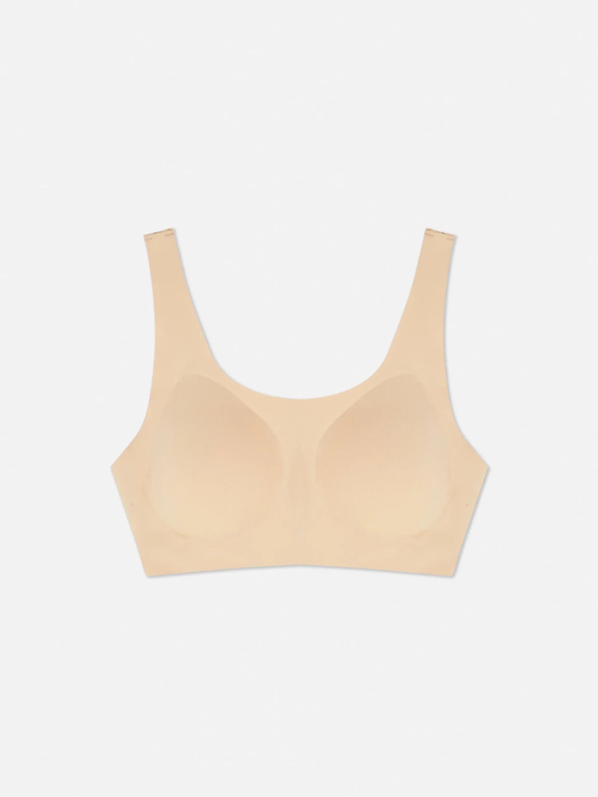 Bhs|Primark Nahtloser, Eingefasster Stretch-BH Ohne Bügel Taupefarben