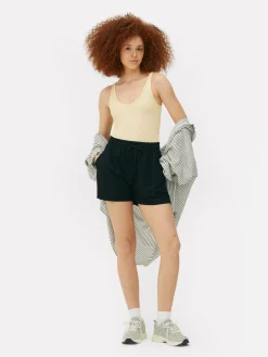 Tops Und T-Shirts|Primark Nahtloser, Gerippter Bodysuit Mit U-Ausschnitt Zitronengelb