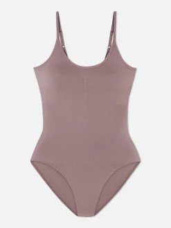 Shapewear|Primark Nahtloser Shapewear-Body Mit U-Ausschnitt Mokkafarben