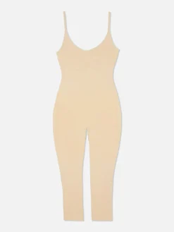 Shapewear|Primark Nahtloser Shapewear-Catsuit Taupefarben